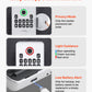 Fingerprint Door Lock, Electronic Biometric Deadbolt With Pioneering Easy-Grip Design, Auto Locking, One-Time Code, Anti-Peeking Password, Keyless Entry Door Lock For Home, Apartment, Silver
